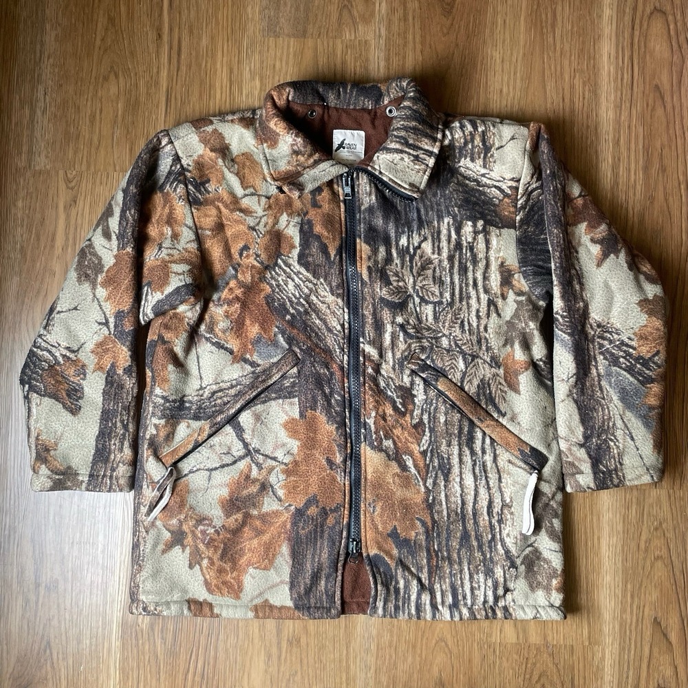 Vintage Raven Wear Camo Hunting Jacket Dupont Size L/XL? Camouflage Insulated